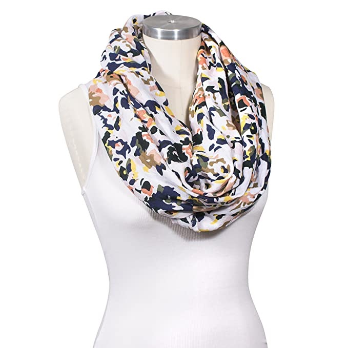 White bust with floral nursing scarf